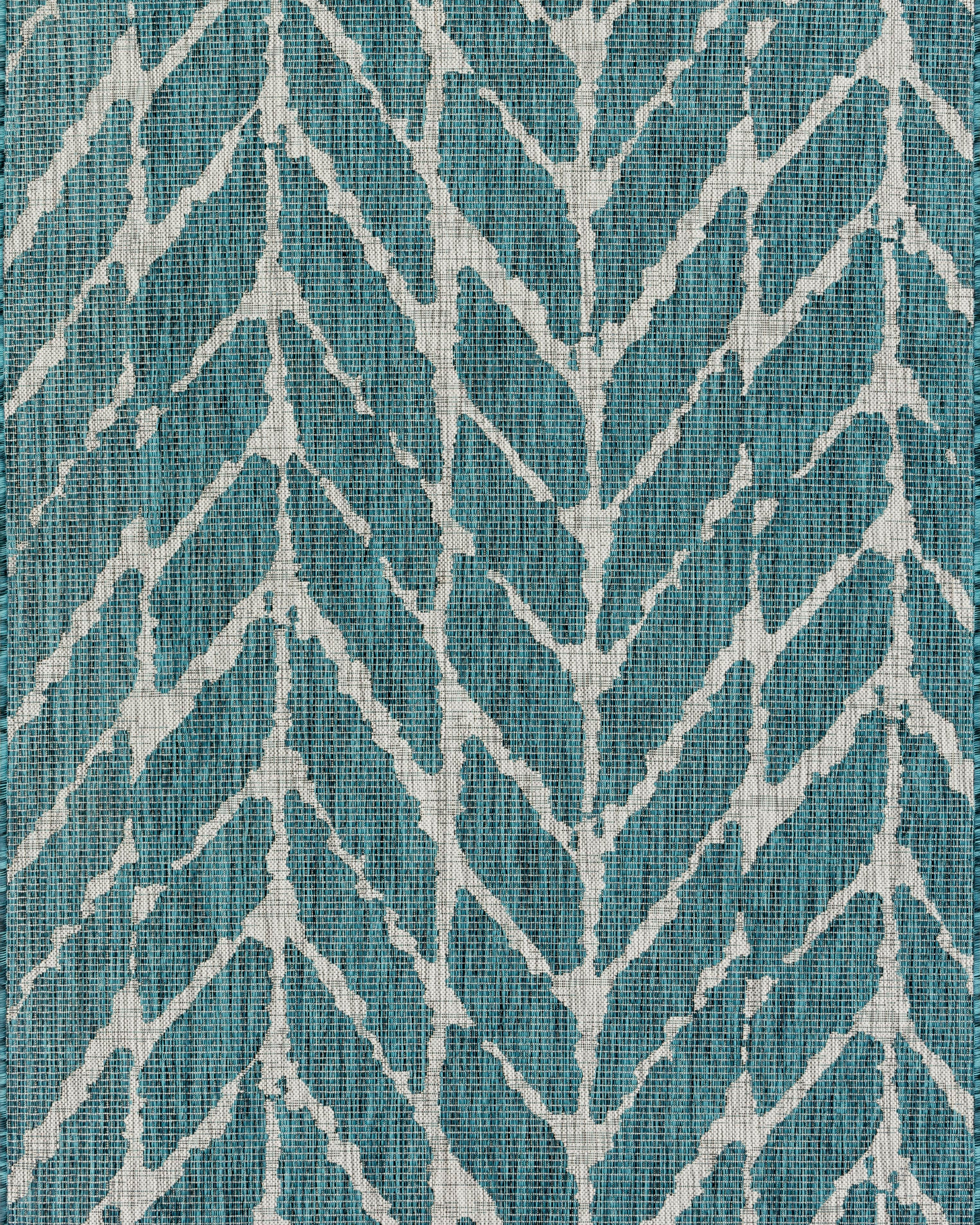 Loloi Isle Teal / Grey Rug 5-Rugs - indoor/outdoor Loloi