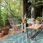 Isle Teal / Grey Rug 5-Rugs - indoor/outdoor Loloi