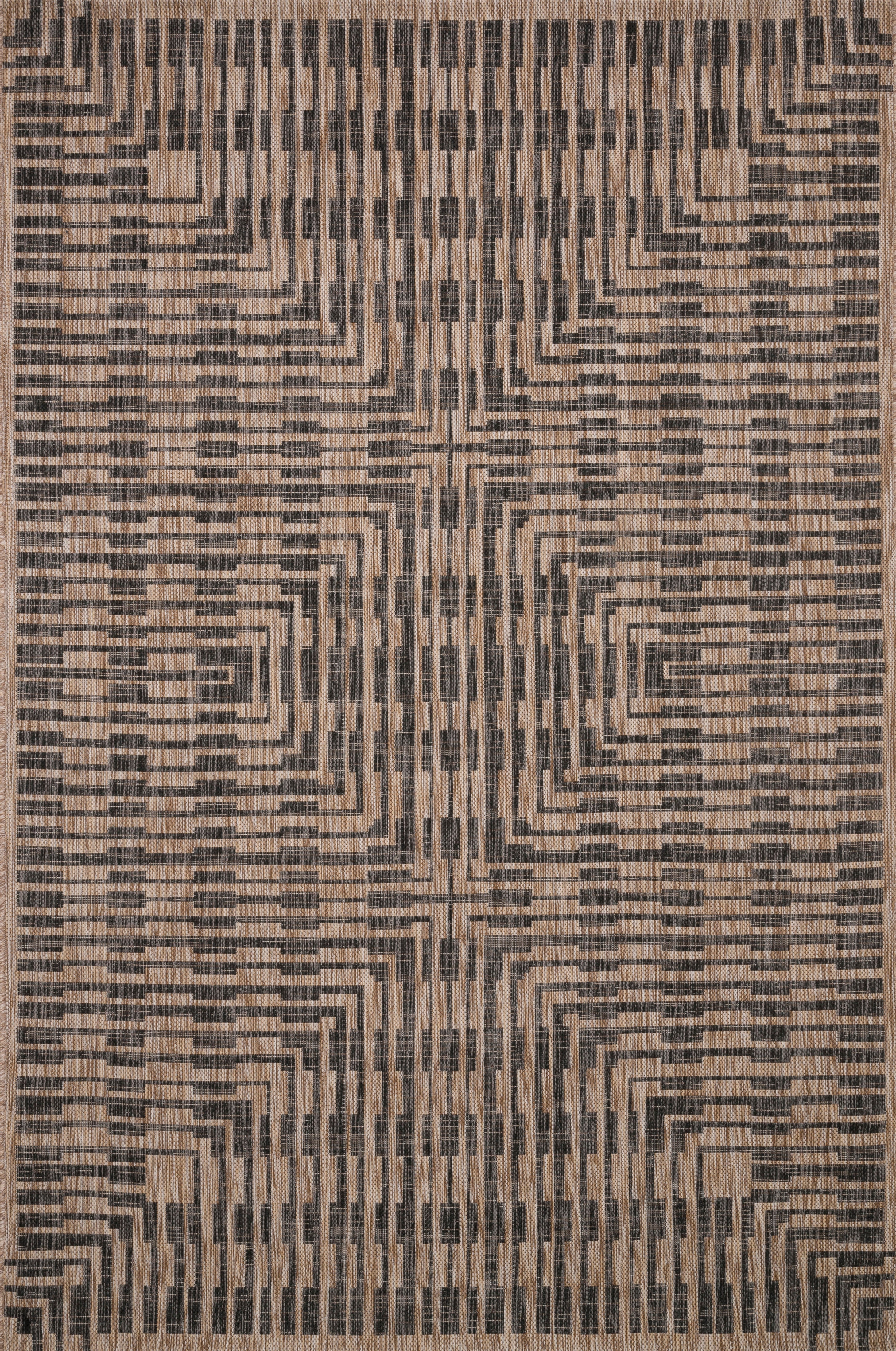 Isle Brown / Black Rug 5-Rugs - indoor/outdoor Loloi