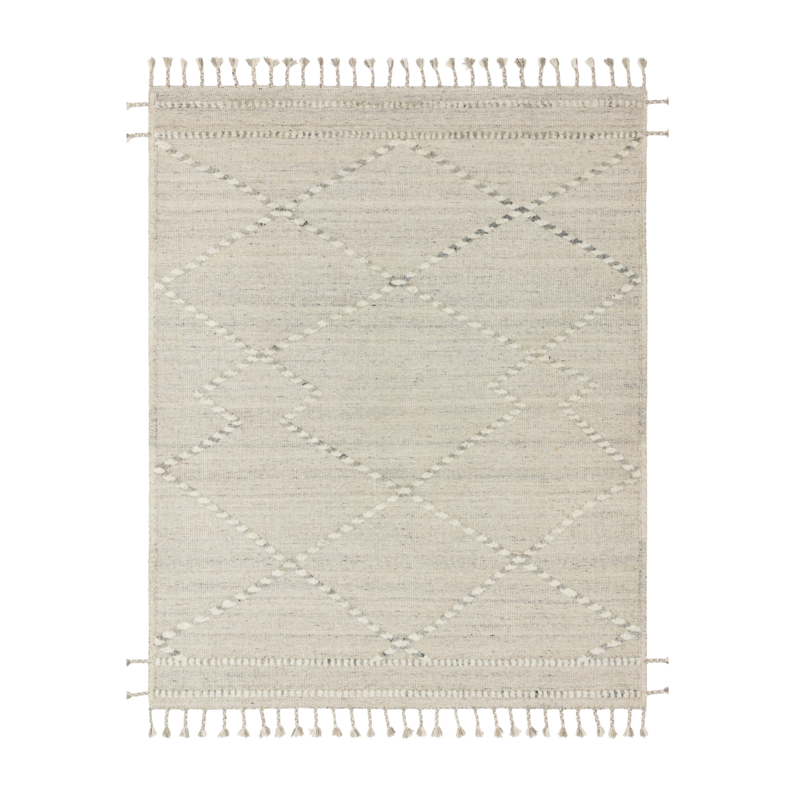 Loloi Iman Ivory / Lt. Grey Rug, 18" x 18" Sample