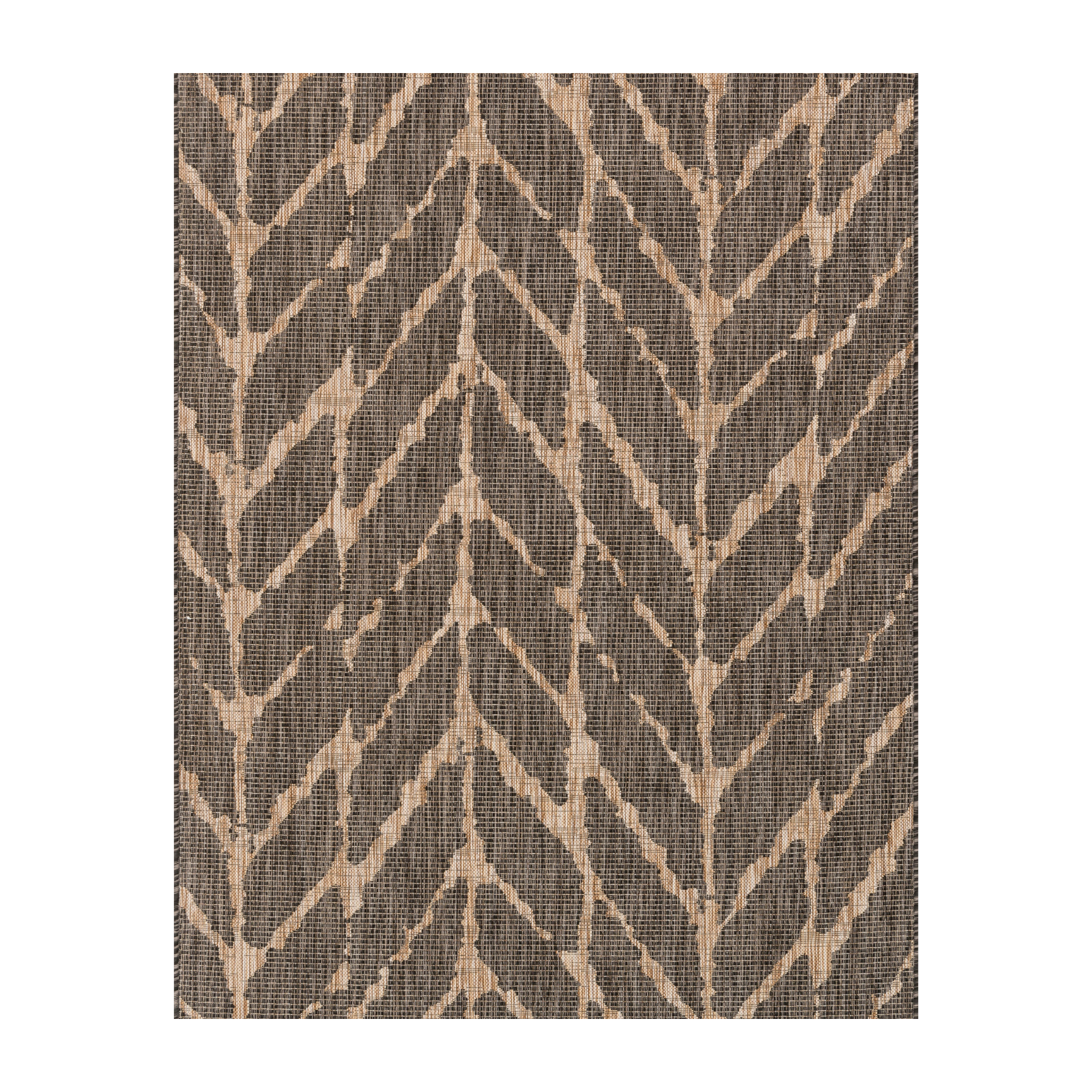 Isle Charcoal / Mocha Rug, 18" x 18" Sample