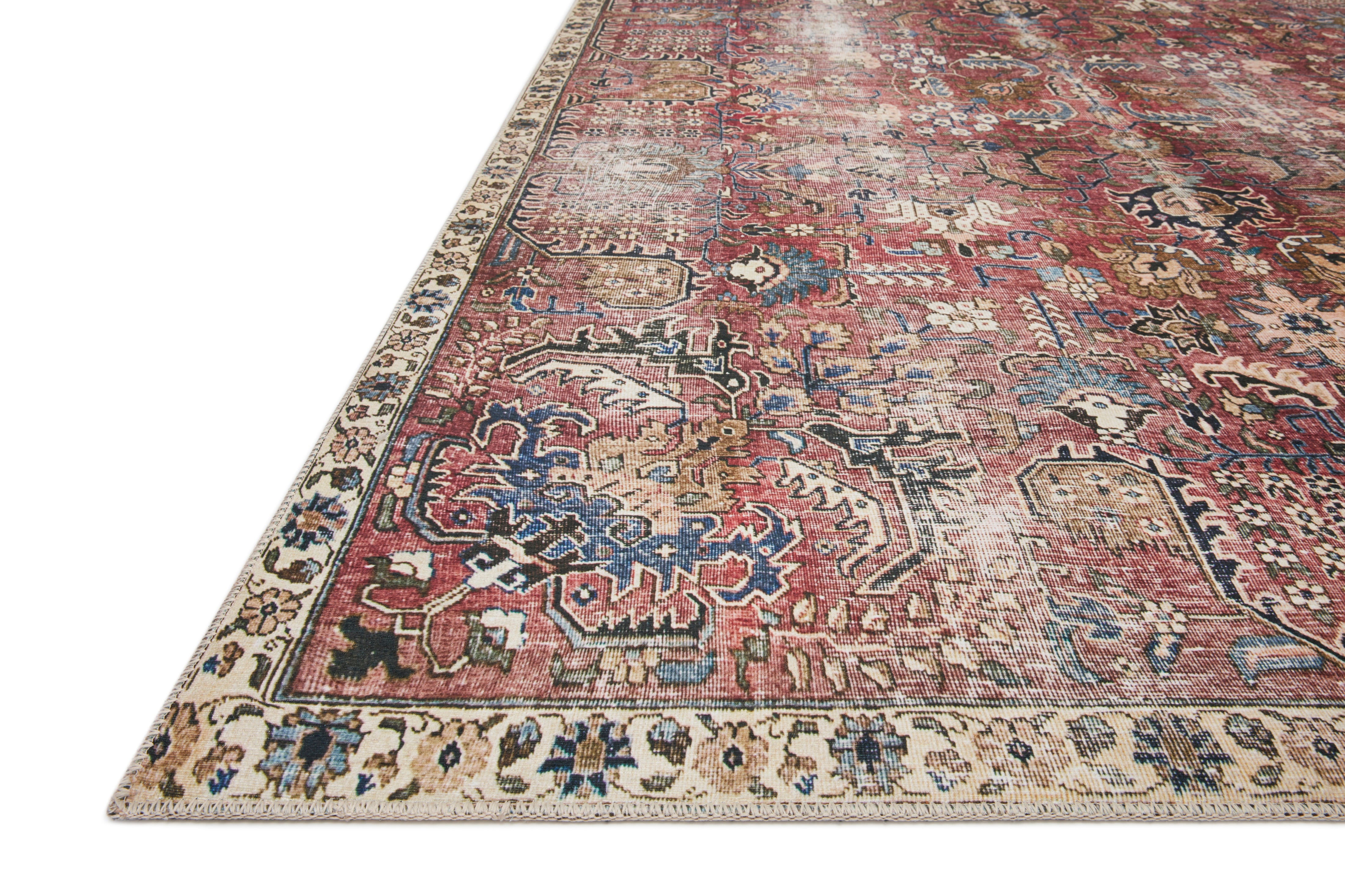 Loloi Jules Merlot / Multi Rug RUGS - patterned Loloi
