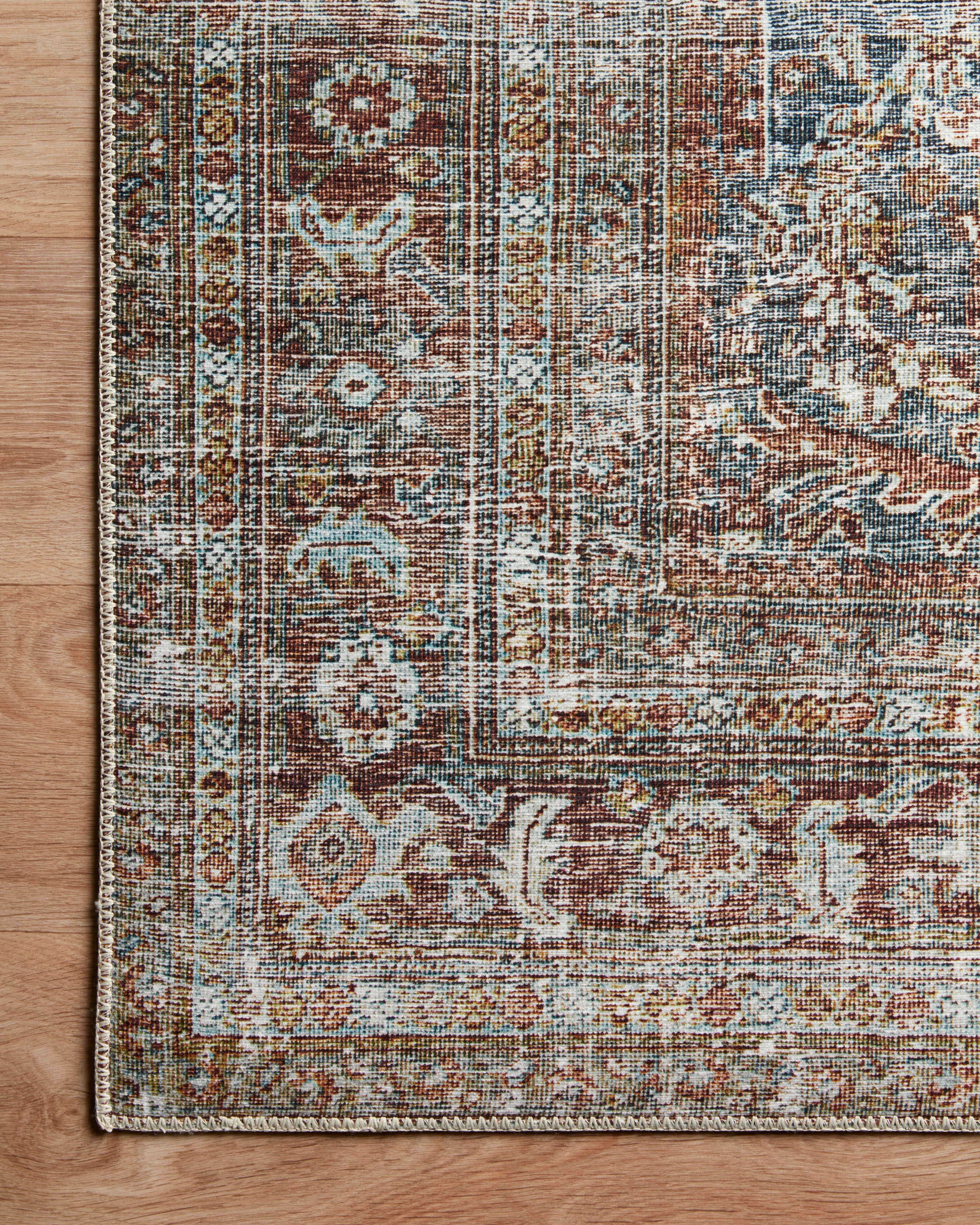 Chris Loves Julia x Loloi Jules Lagoon / Brick Rug 0-patterned Loloi