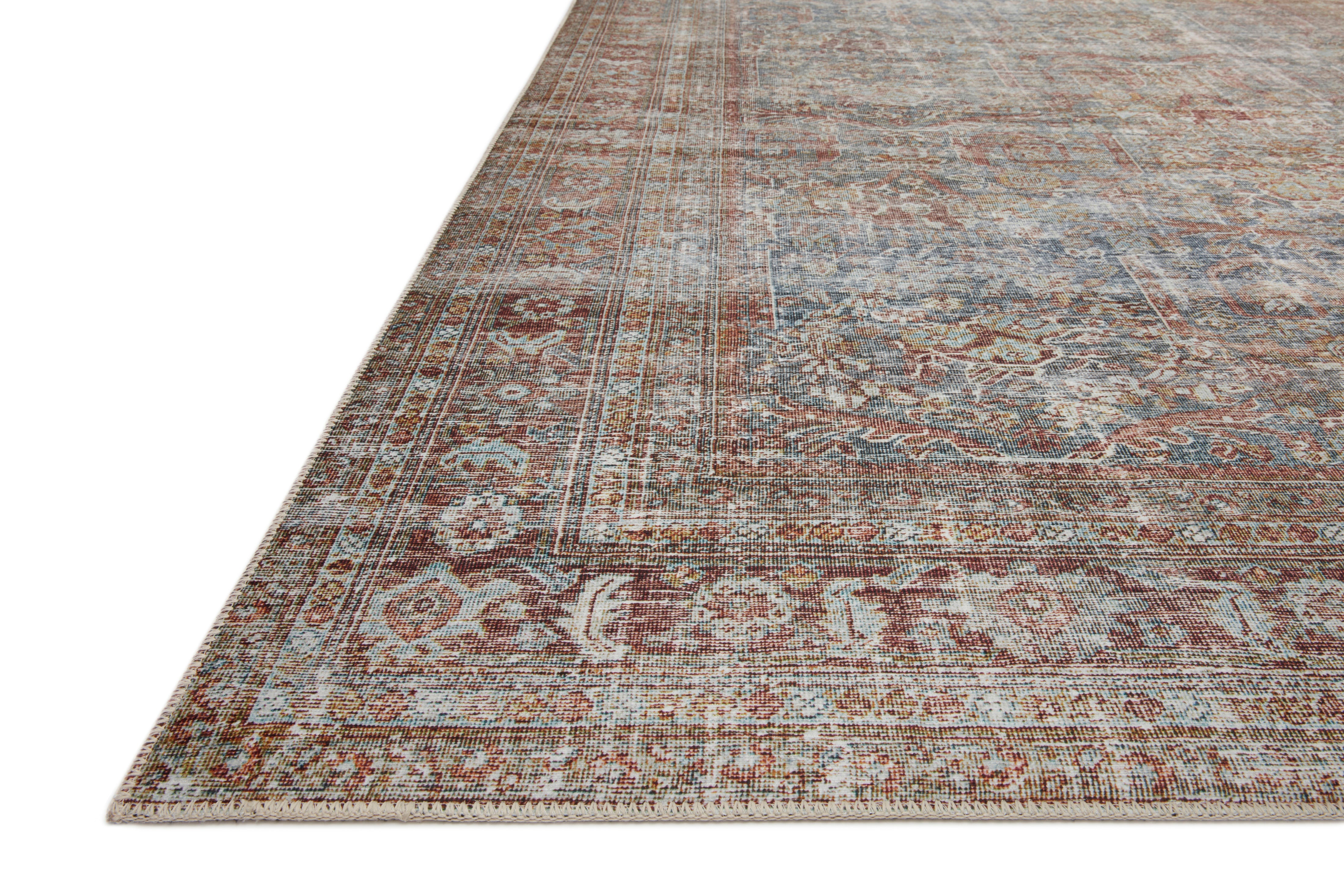 Chris Loves Julia x Loloi Jules Lagoon / Brick Rug 0-patterned Loloi