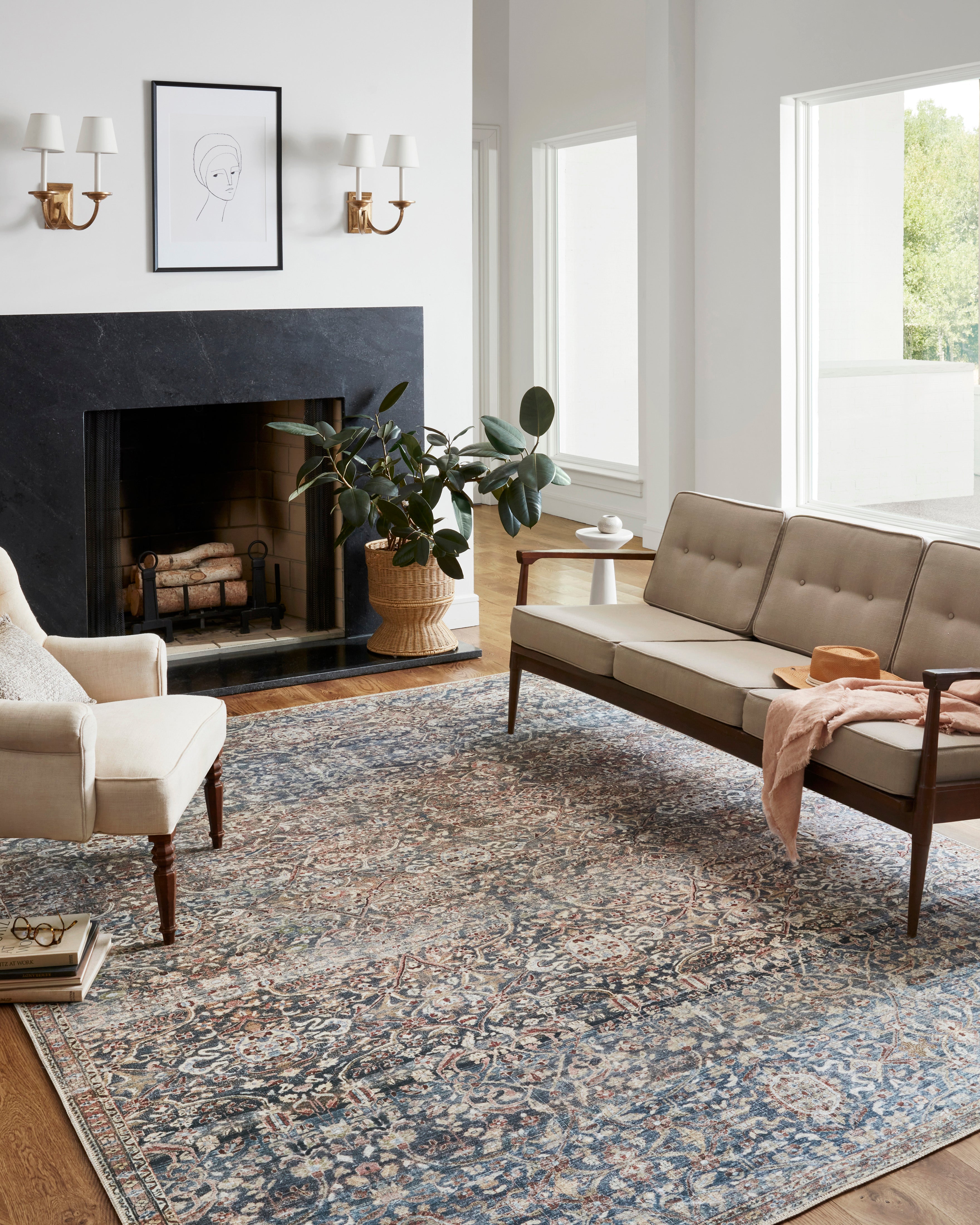 Chris Loves Julia x Loloi Jules Denim / Spice Rug 0-patterned Loloi