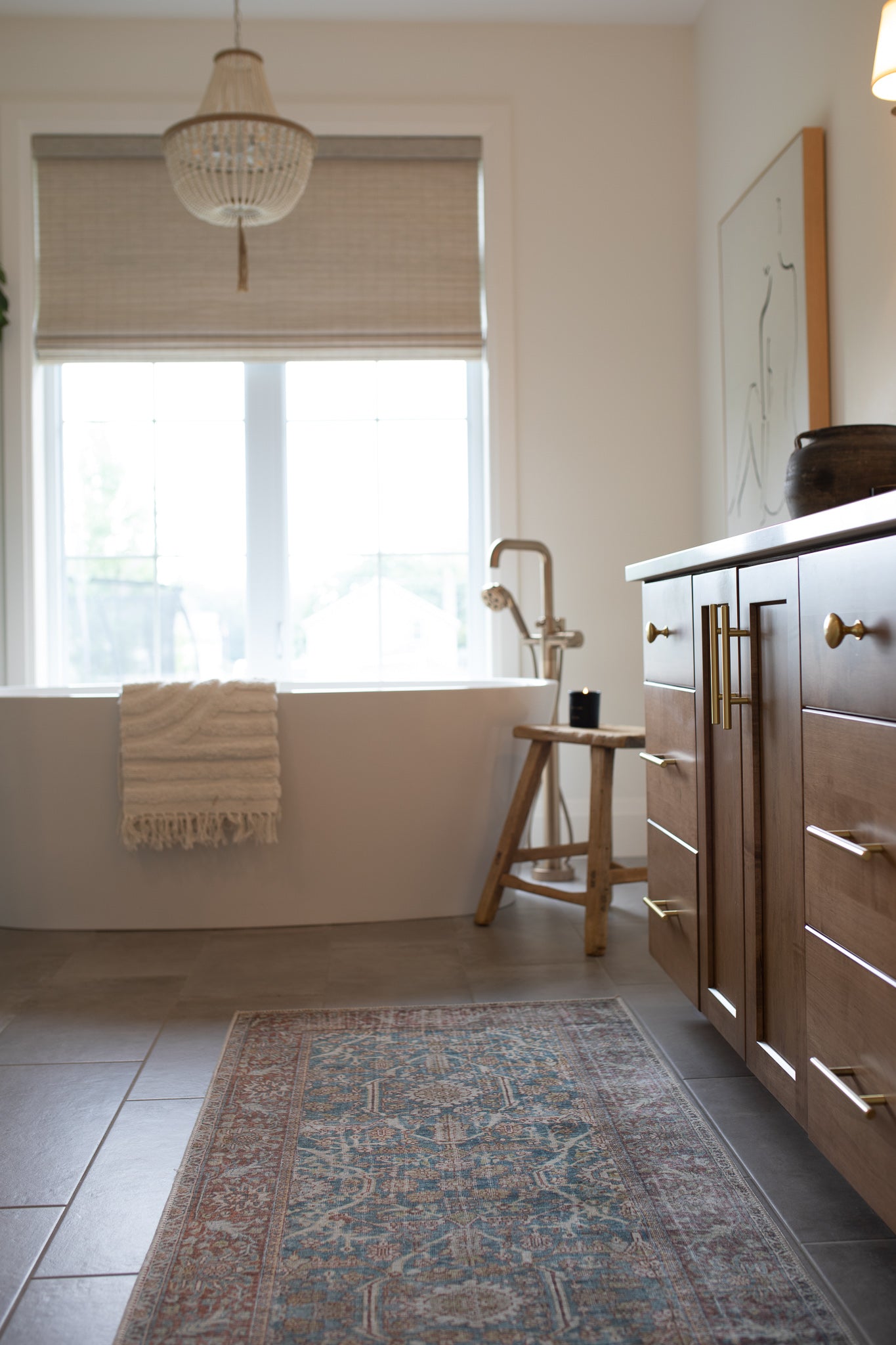 Loloi Layla Ocean / Rust Rug 1-patterned Loloi
