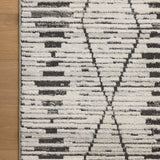 Loloi Kamala Charcoal / Dove Rug 0-RUGS-patterned Loloi