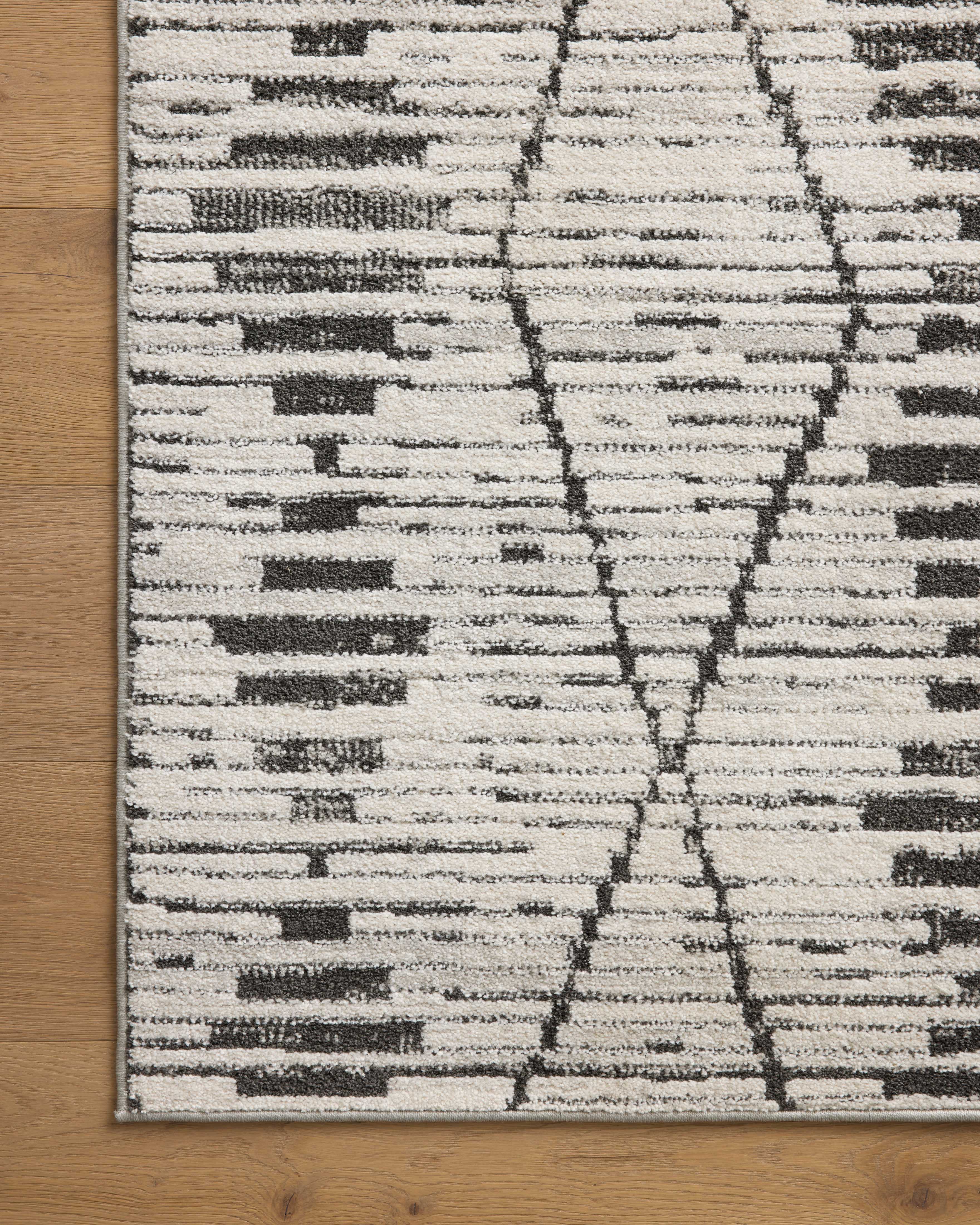 Loloi Kamala Charcoal / Dove Rug 0-RUGS-patterned Loloi