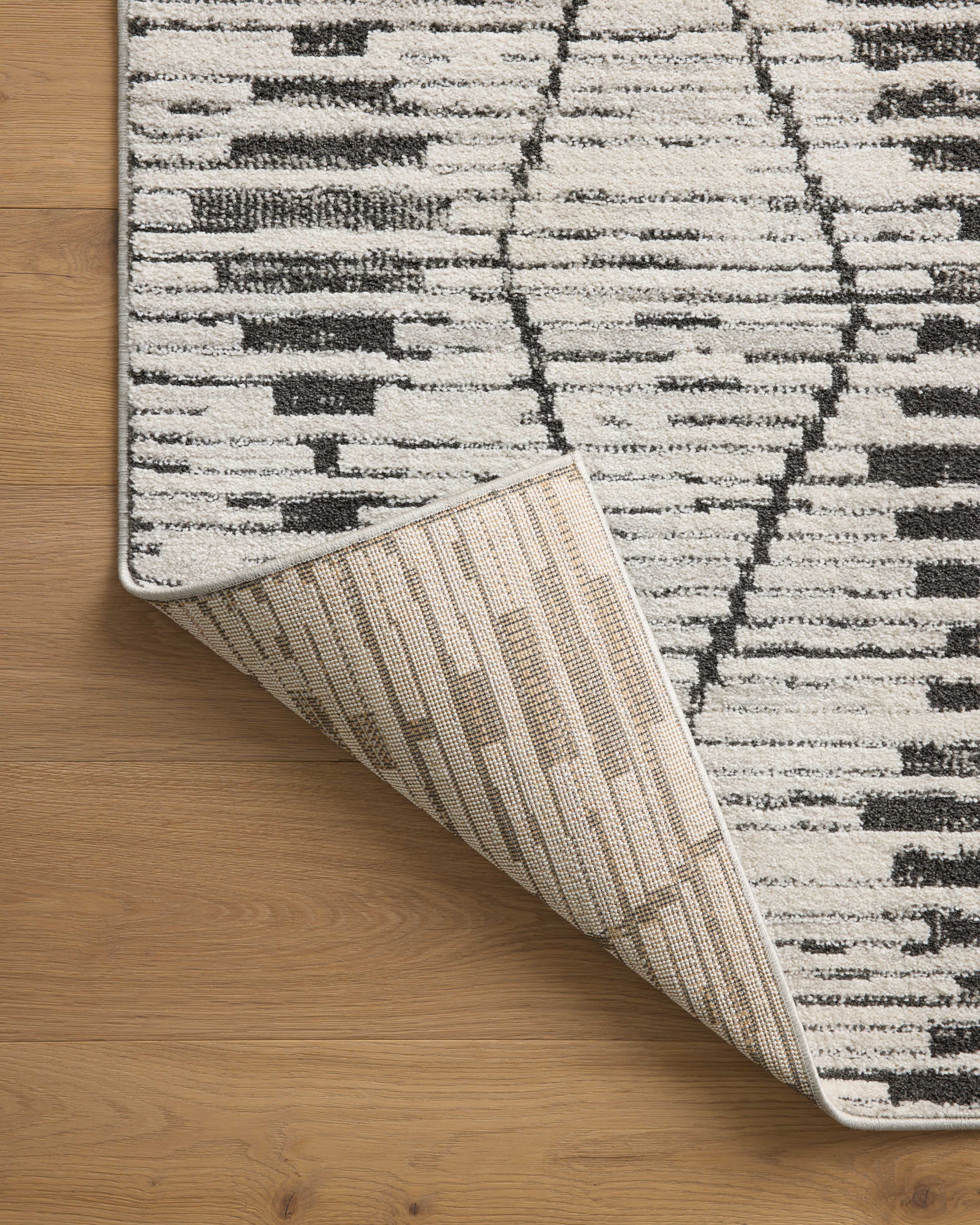 Loloi Kamala Charcoal / Dove Rug 0-RUGS-patterned Loloi