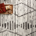 Loloi Kamala Charcoal / Dove Rug 0-RUGS-patterned Loloi