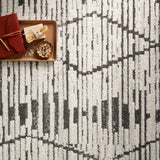 Loloi Kamala Charcoal / Dove Rug 0-RUGS-patterned Loloi