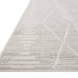 Loloi Kamala Ivory / Silver Rug 0-RUGS-patterned Loloi