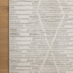 Loloi Kamala Ivory / Silver Rug 0-RUGS-patterned Loloi