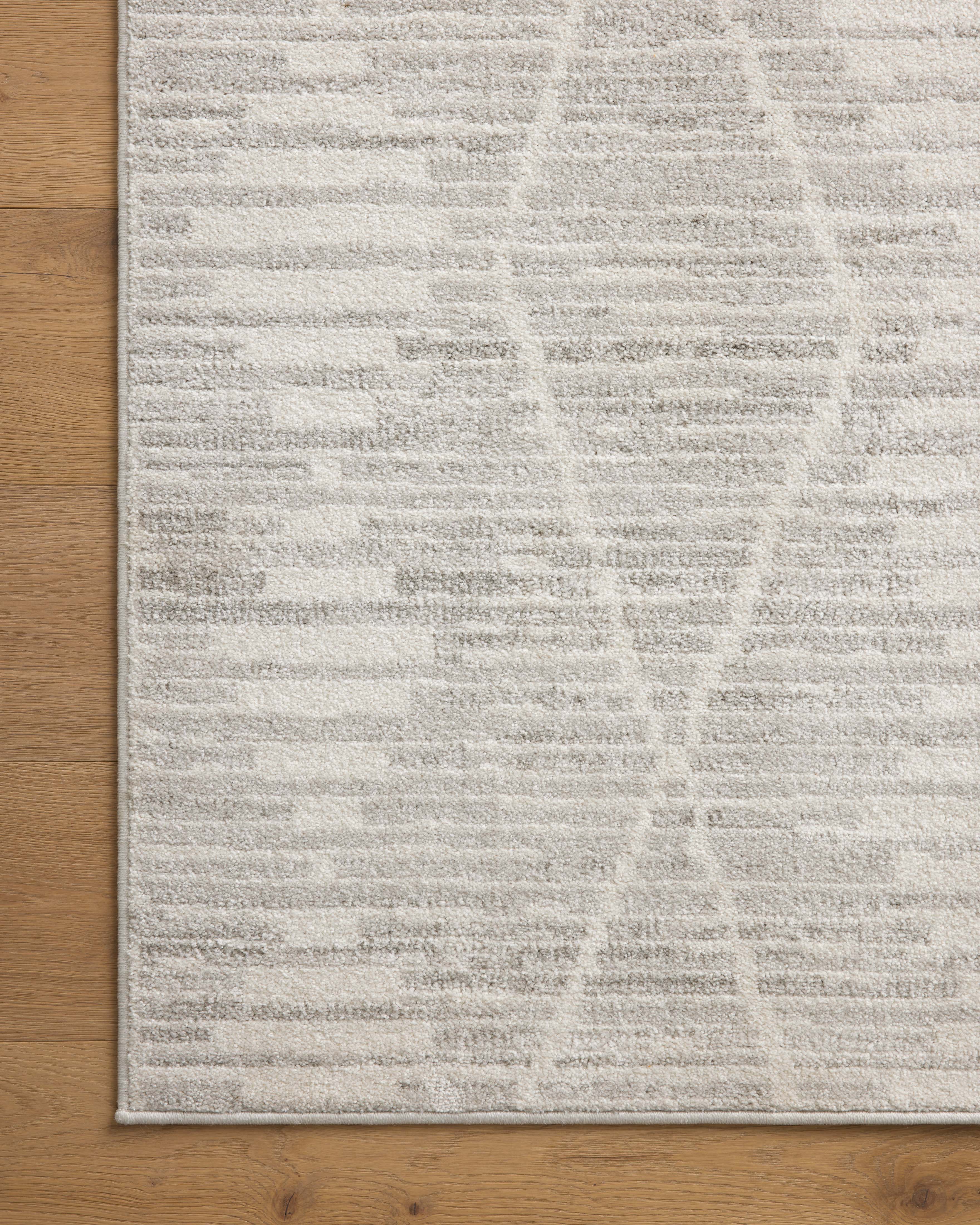 Loloi Kamala Ivory / Silver Rug 0-RUGS-patterned Loloi