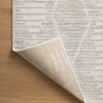 Loloi Kamala Ivory / Silver Rug 0-RUGS-patterned Loloi
