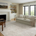 Loloi Kamala Ivory / Silver Rug 0-RUGS-patterned Loloi