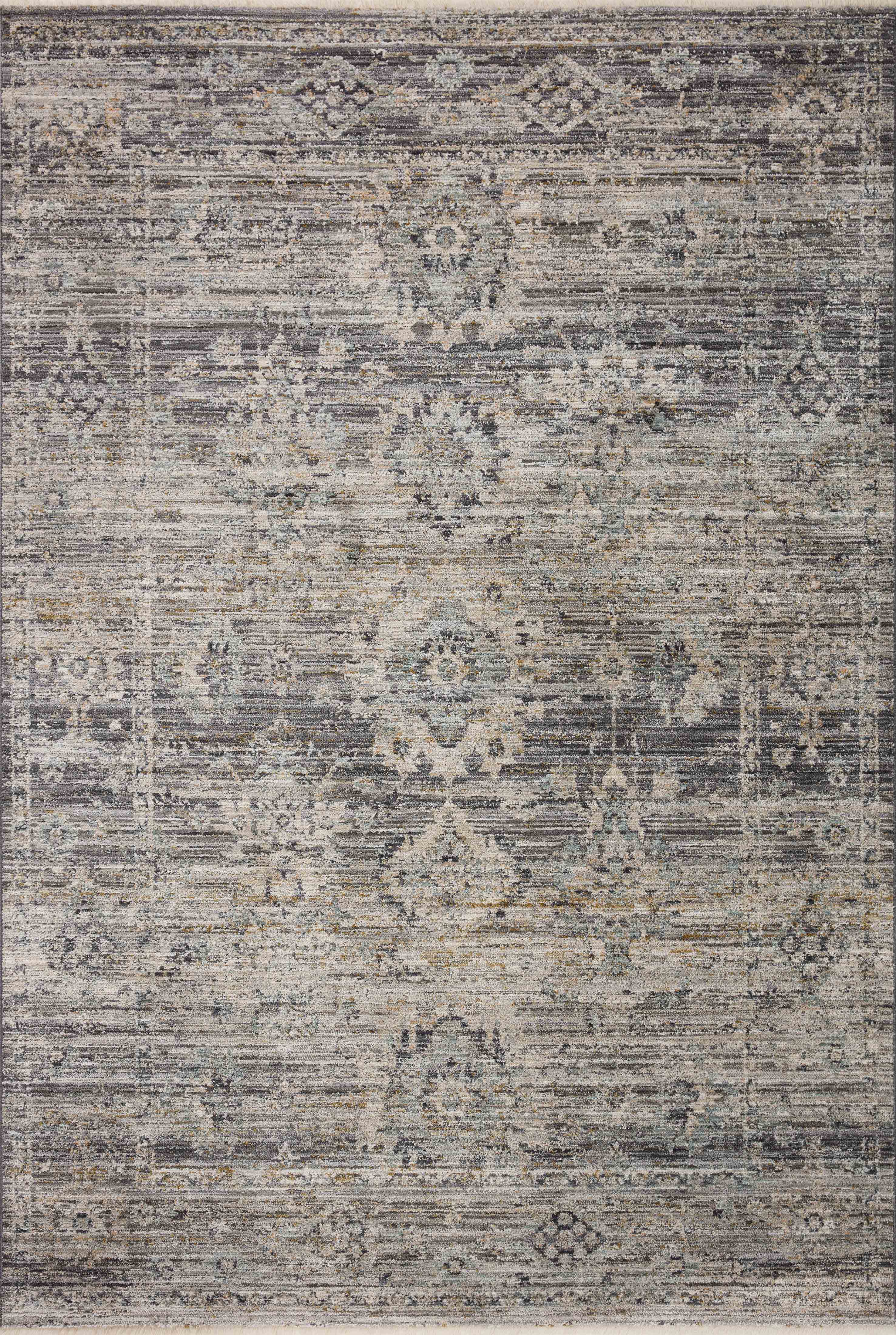 Jean Stoffer x Loloi Katherine Graphite / Jade 0-patterned rugs Loloi