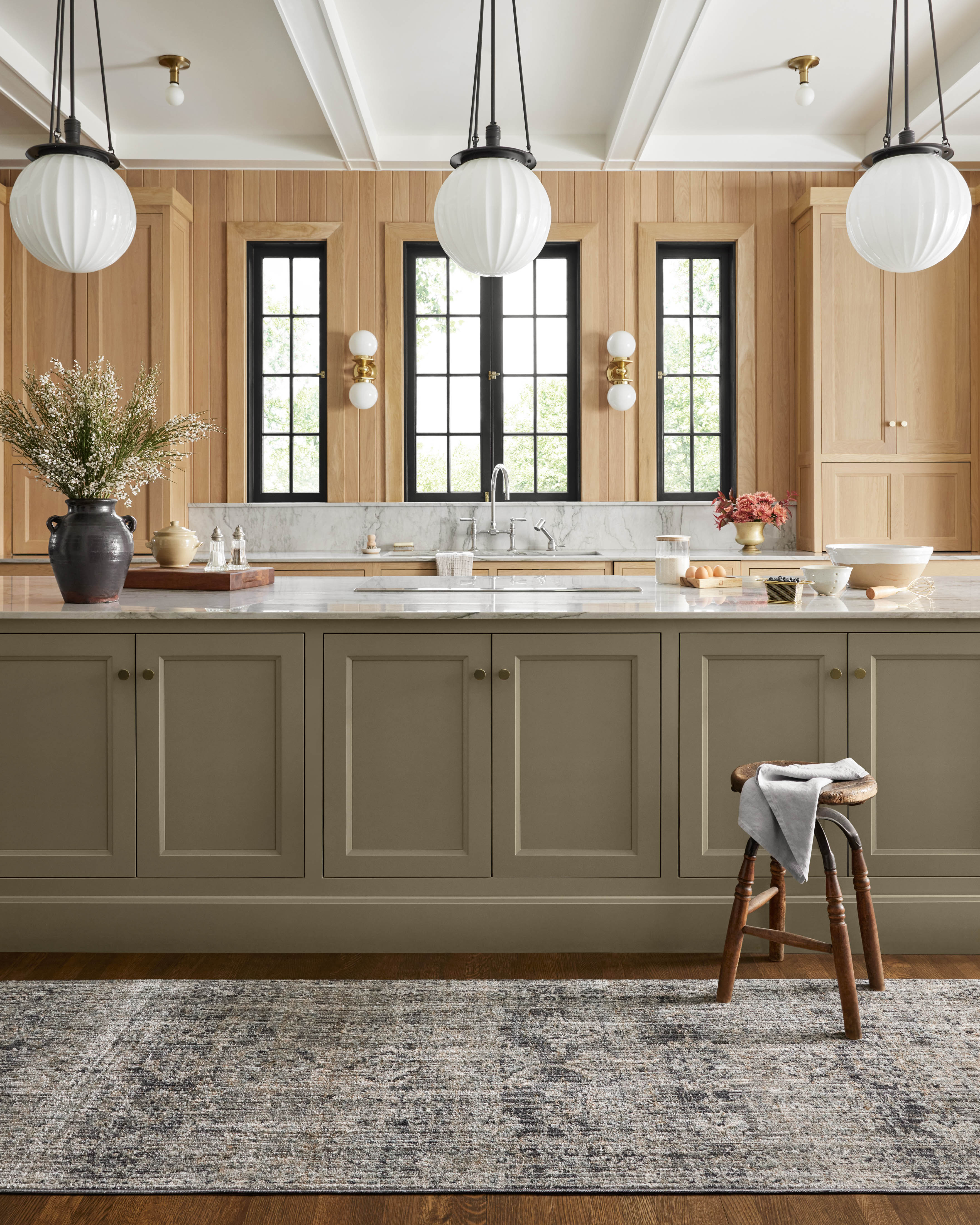Jean Stoffer x Loloi Katherine Graphite / Jade 0-patterned rugs Loloi