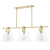 Karin Linear Pendant LIGHTING - pendant Hudson Valley Lighting Aged Brass