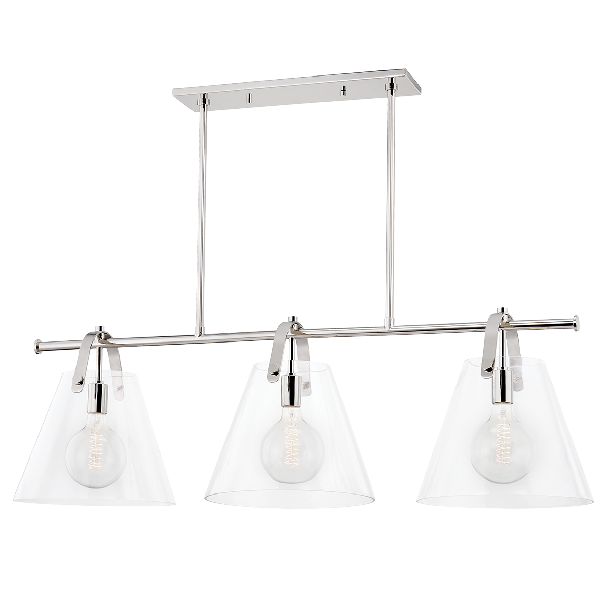 Karin Linear Pendant LIGHTING - pendant Hudson Valley Lighting Polished Nickel