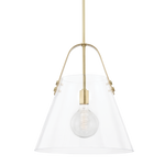 Karin Pendant LIGHTING - pendant Hudson Valley Lighting 17"W x 19"H Aged Brass