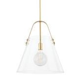 Karin Pendant LIGHTING - pendant Hudson Valley Lighting 17"W x 19"H Aged Brass