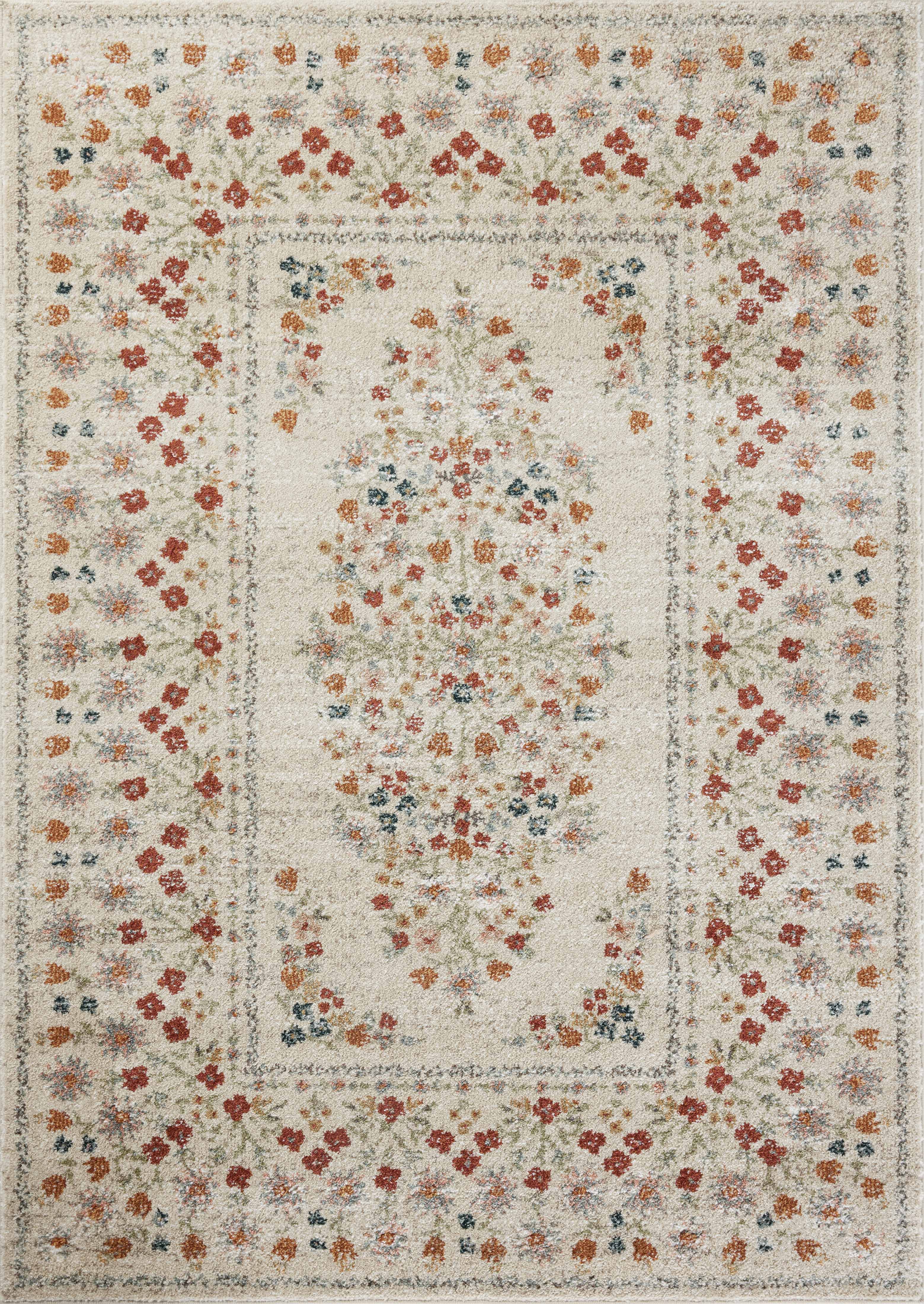 Rifle Paper Co. x Loloi Laurel Eleanor Linen Rug 0-RUGS-patterned Loloi