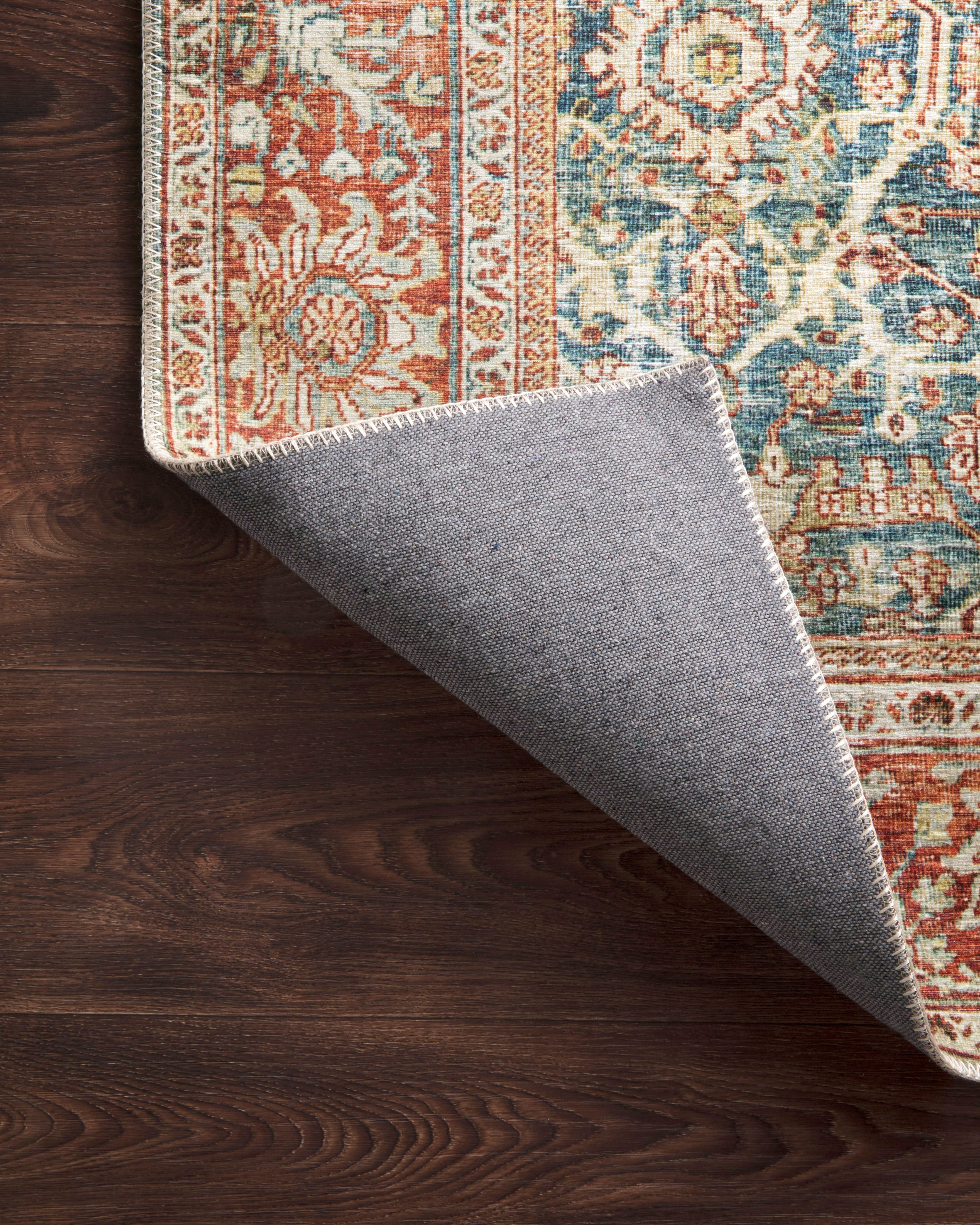 Loloi Layla Ocean / Rust Rug 1-patterned Loloi