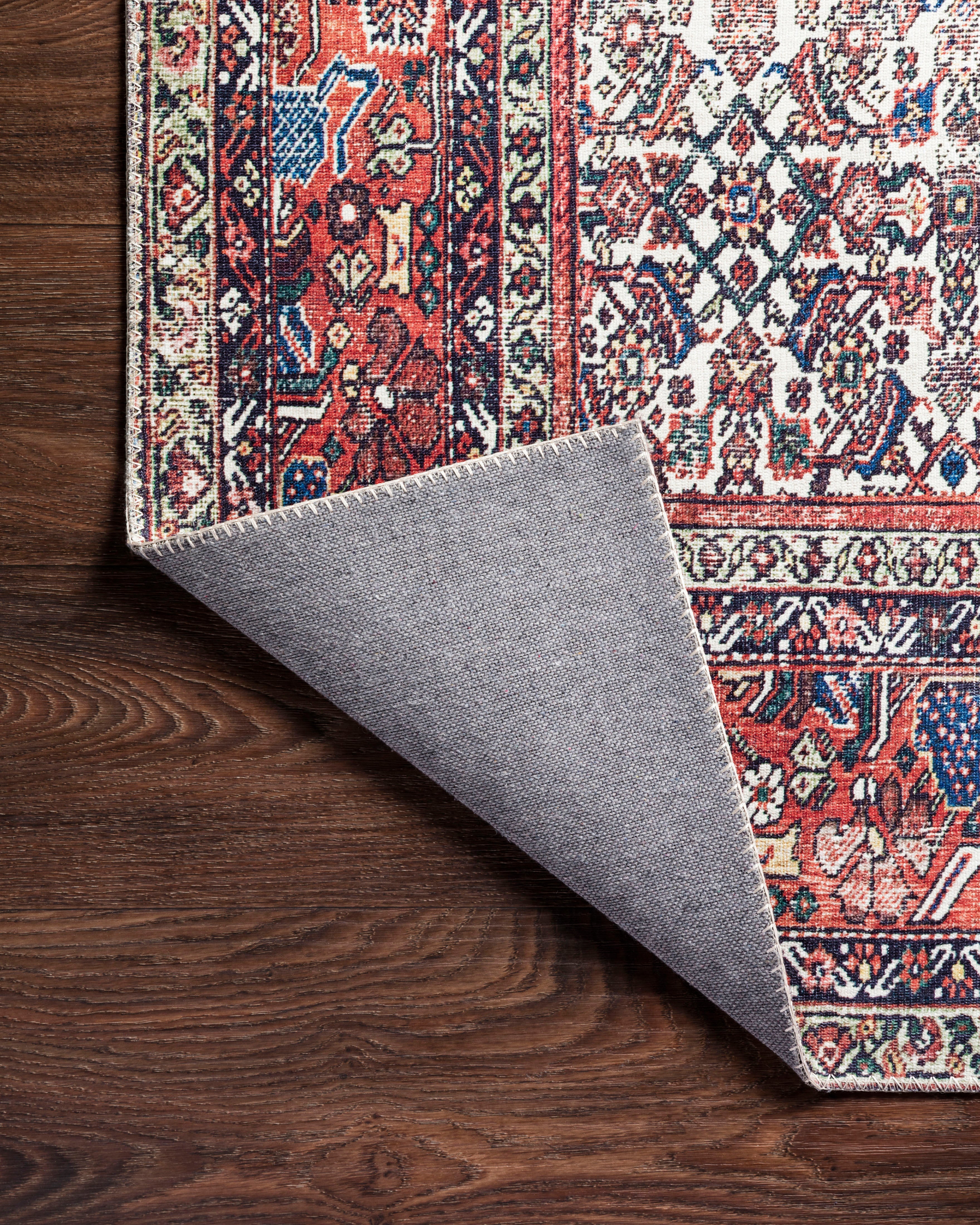 Loloi Layla Ivory / Brick Rug patterned rugs Loloi