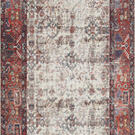 Loloi Layla Ivory / Brick Rug patterned rugs Loloi