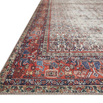 Loloi Layla Ivory / Brick Rug patterned rugs Loloi
