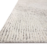 Loloi Levitt Shag Ivory / Grey Rug 0-RUGS-patterned Loloi