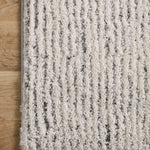 Loloi Levitt Shag Ivory / Grey Rug 0-RUGS-patterned Loloi