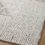 Loloi Levitt Shag Ivory / Grey Rug 0-RUGS-patterned Loloi