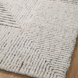 Loloi Levitt Shag Ivory / Grey Rug 0-RUGS-patterned Loloi