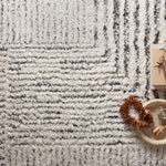 Loloi Levitt Shag Ivory / Grey Rug 0-RUGS-patterned Loloi
