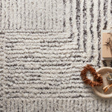 Loloi Levitt Shag Ivory / Grey Rug 0-RUGS-patterned Loloi