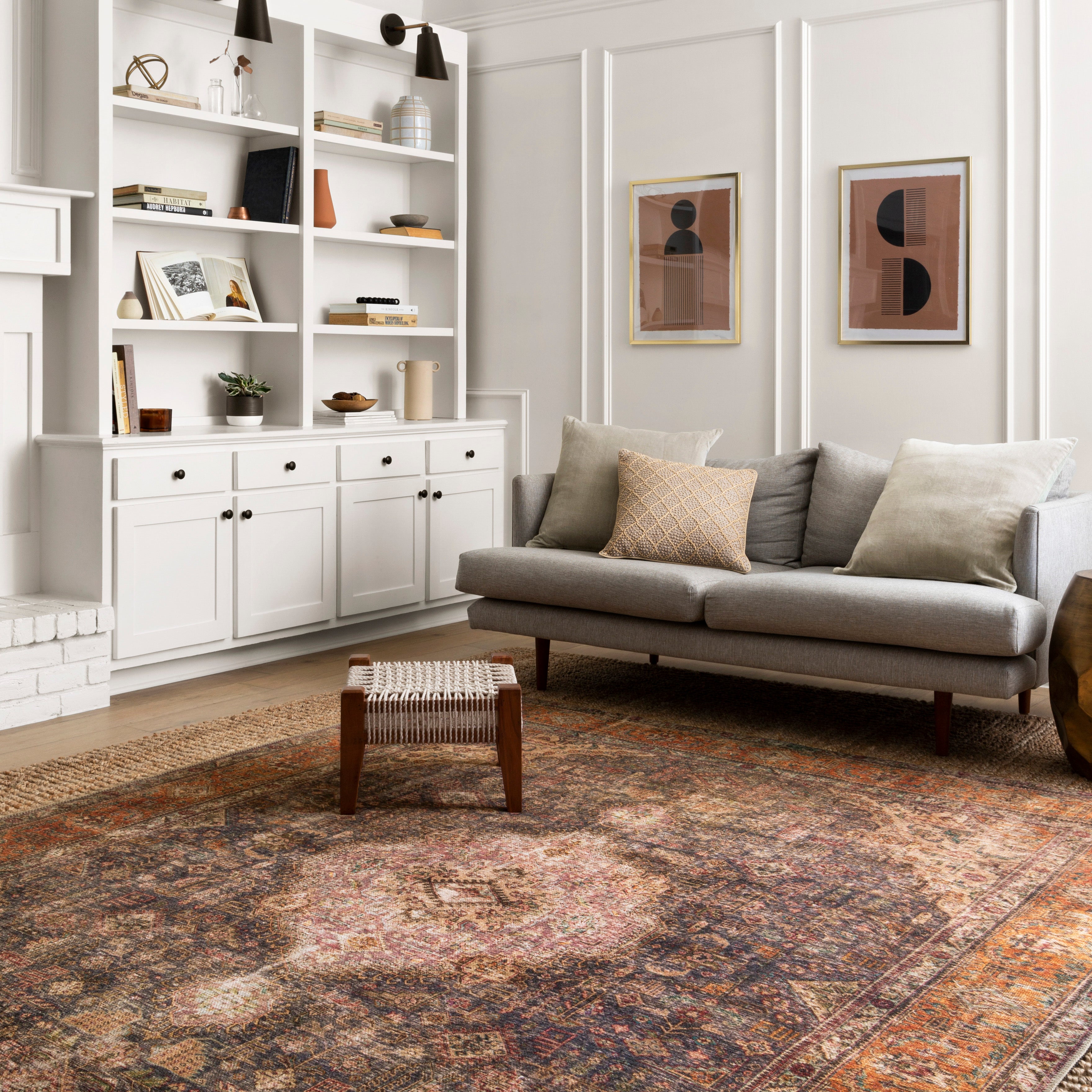 Loloi Loren Plum / Multi Rug 2-patterned rugs Loloi