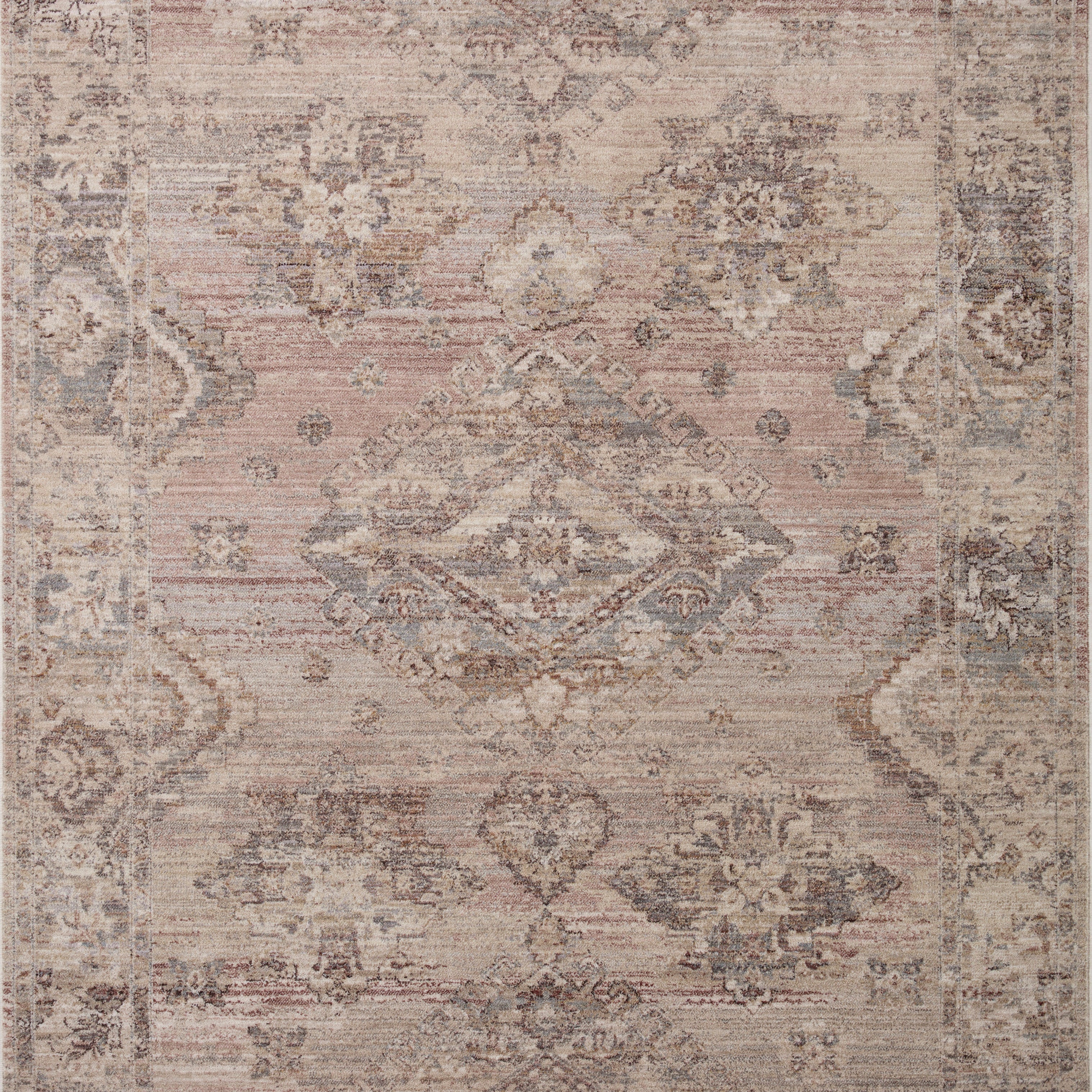 Loloi Lyra Blush / Dove Rug 0-RUGS-patterned Loloi