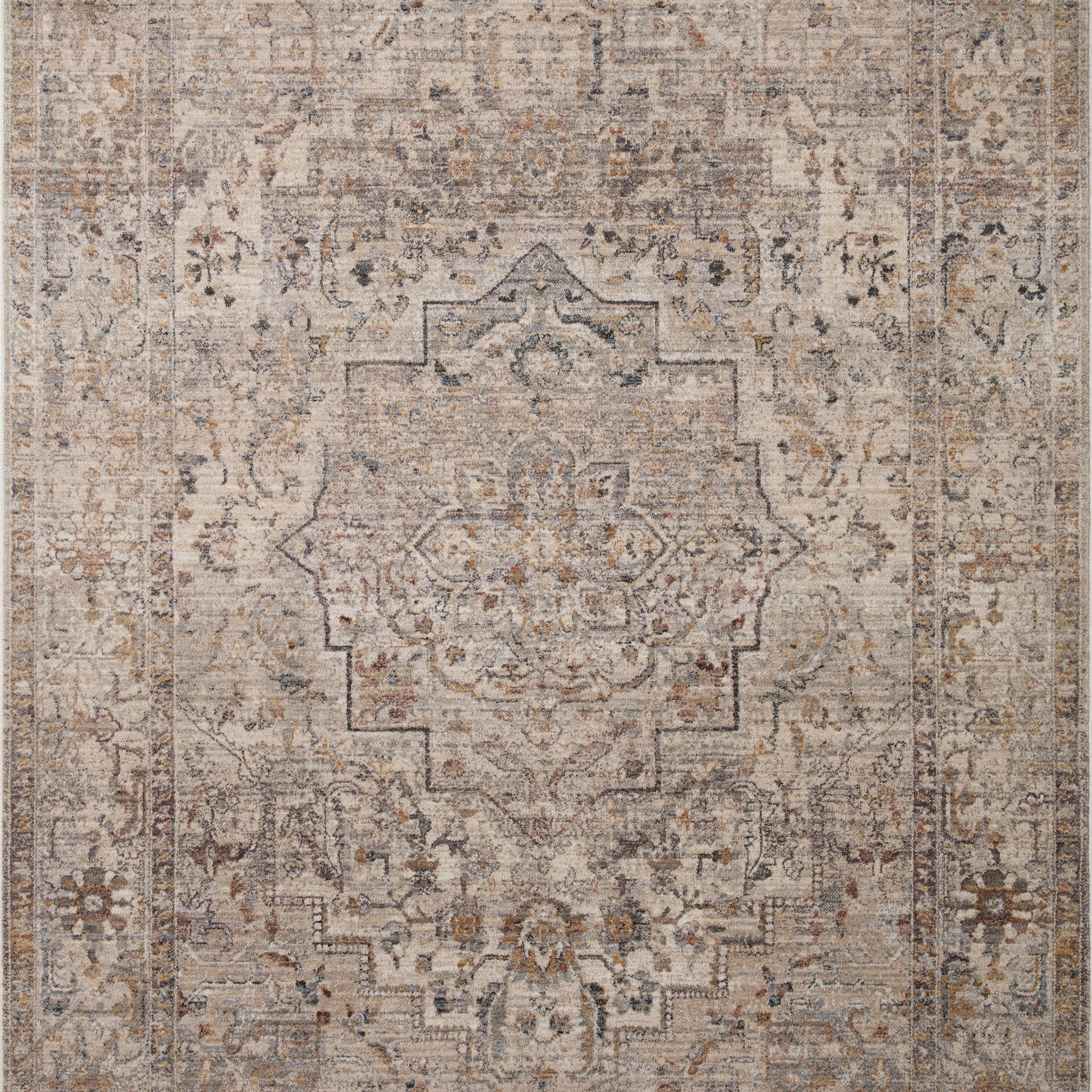 Loloi Lyra Natural / Gold Rug 0-RUGS-patterned Loloi