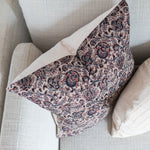 Layla Floral Pillow Cover 2 - PILLOWS - block print - warm Rug & Weave Pillows
