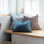 Layla Floral Pillow Cover 2 - PILLOWS - block print - warm Rug & Weave Pillows