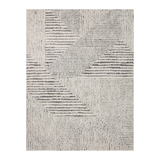 Loloi Levitt Shag Ivory / Grey Rug 0-RUGS-patterned Loloi
