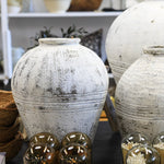 Lily Vintage White Pot - Small 1-VINTAGE-pot Hauer Market