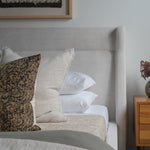 Aja Floral Pillow Cover 00-1 - PILLOWS - block print - neutral Rug & Weave Pillows