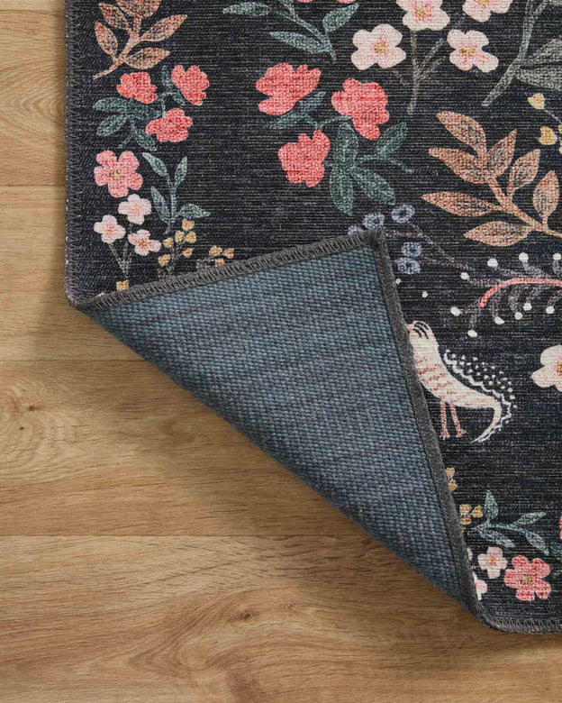 Rifle Paper Co. X Loloi/ Maison Tuileries Black Rug 3 - RUGS - patterned Loloi