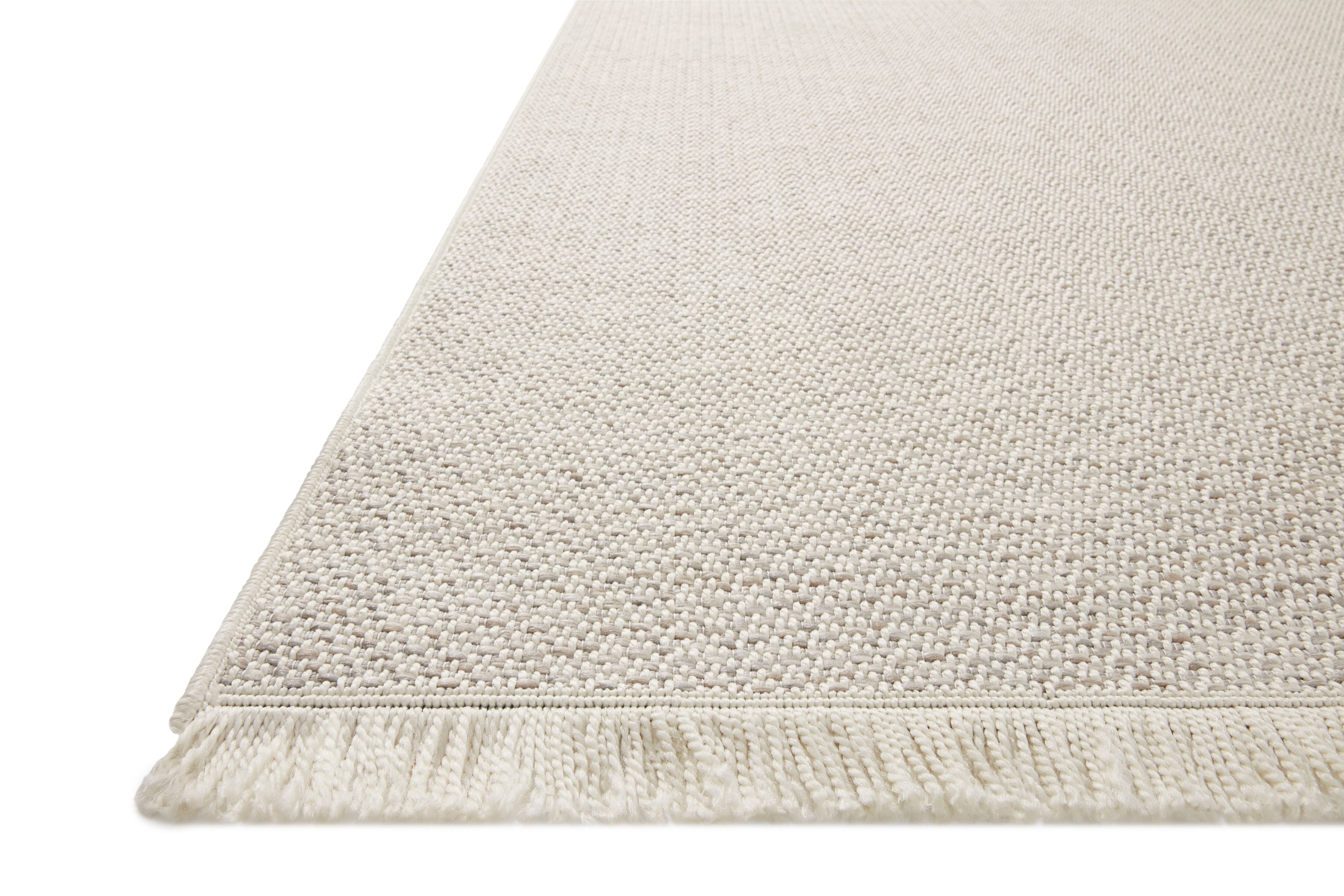 OVERSTOCK RUG - Amber Lewis x Loloi Malibu Ivory / Dove Rug No. 01 - 5'1" x 7'7" IN STORE - Sale Rugs Loloi