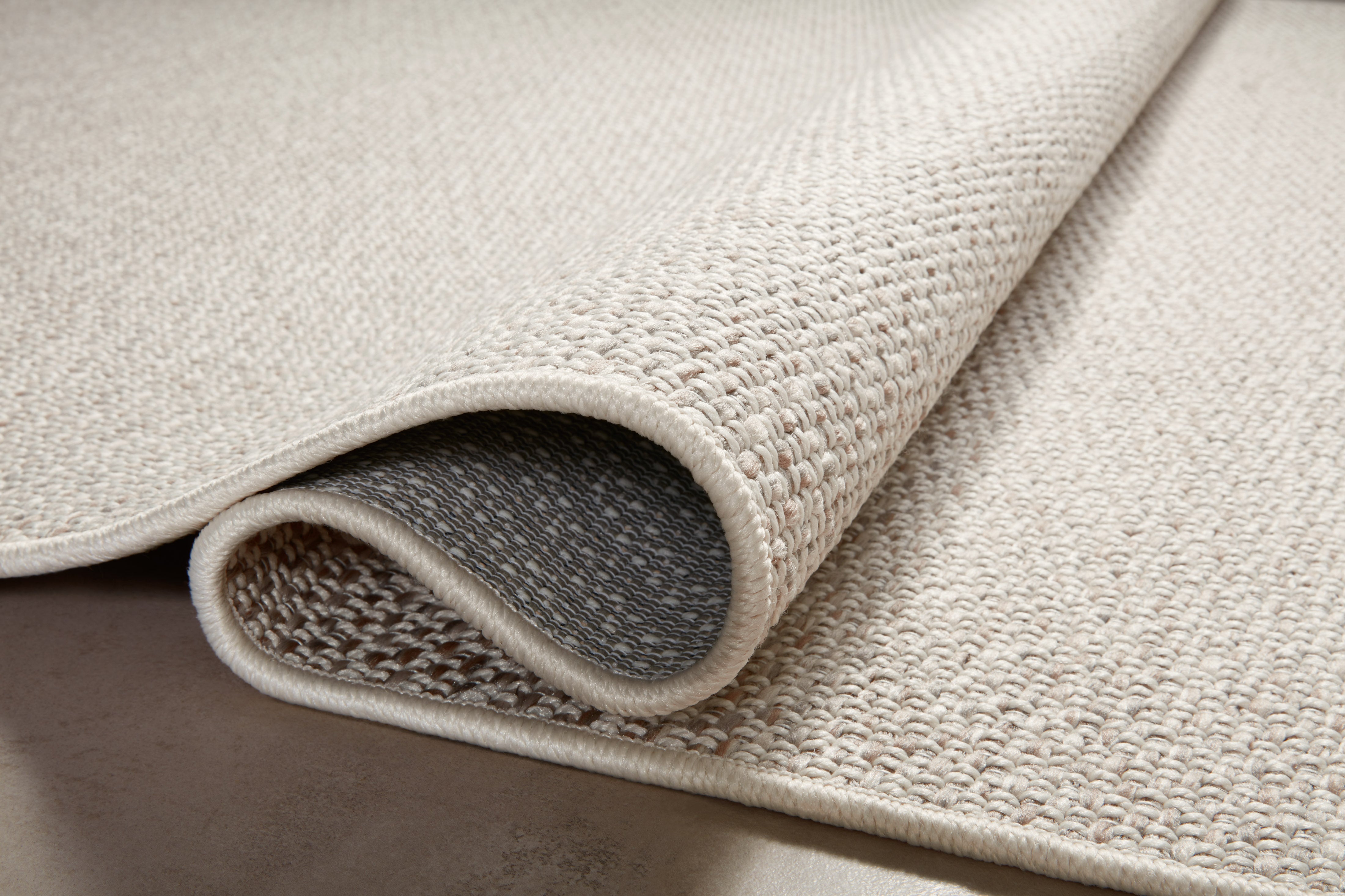 OVERSTOCK RUG - Amber Lewis x Loloi Malibu Ivory / Dove Rug No. 01 - 5'1" x 7'7" IN STORE - Sale Rugs Loloi