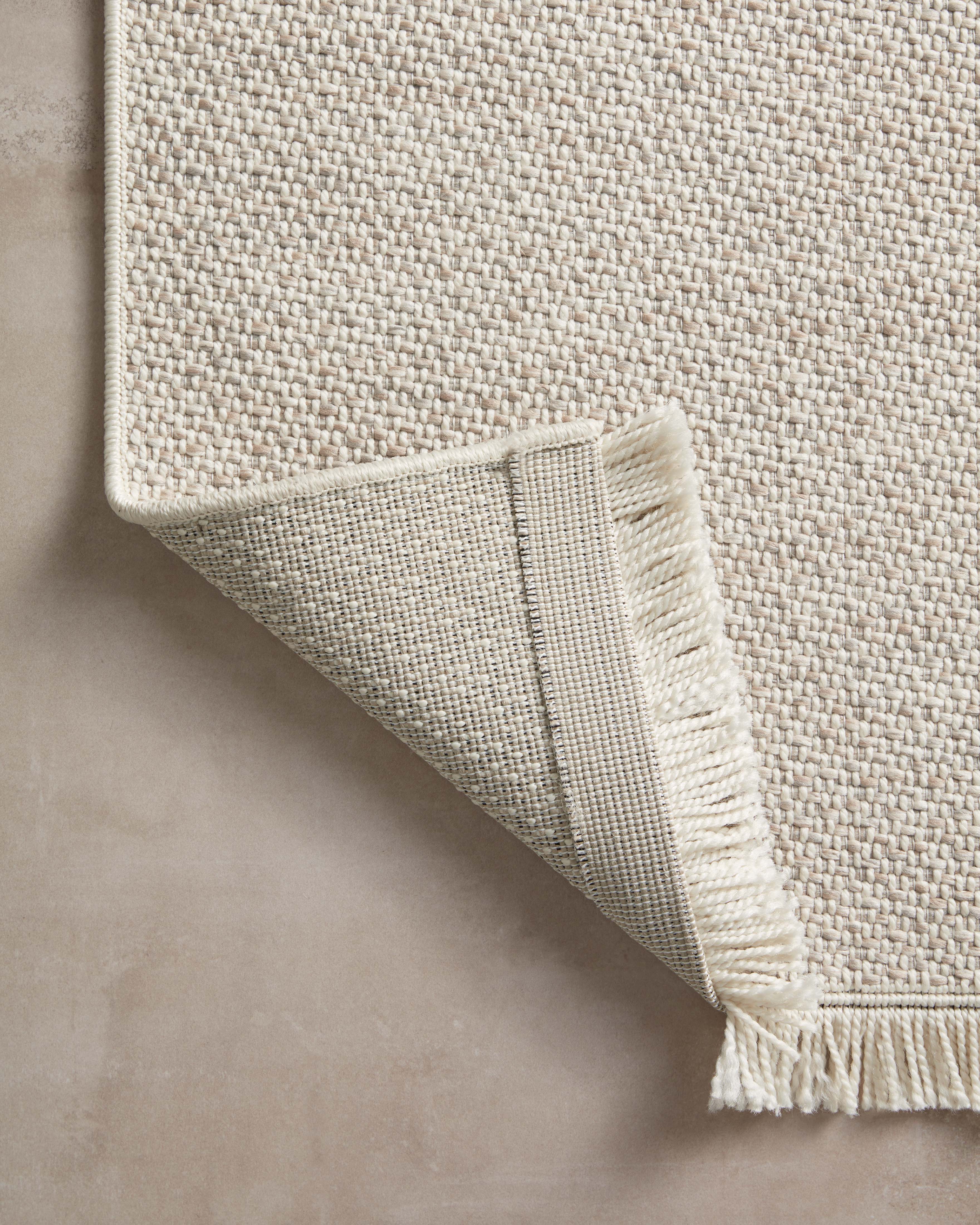 OVERSTOCK RUG - Amber Lewis x Loloi Malibu Ivory / Dove Rug No. 01 - 5'1" x 7'7" IN STORE - Sale Rugs Loloi