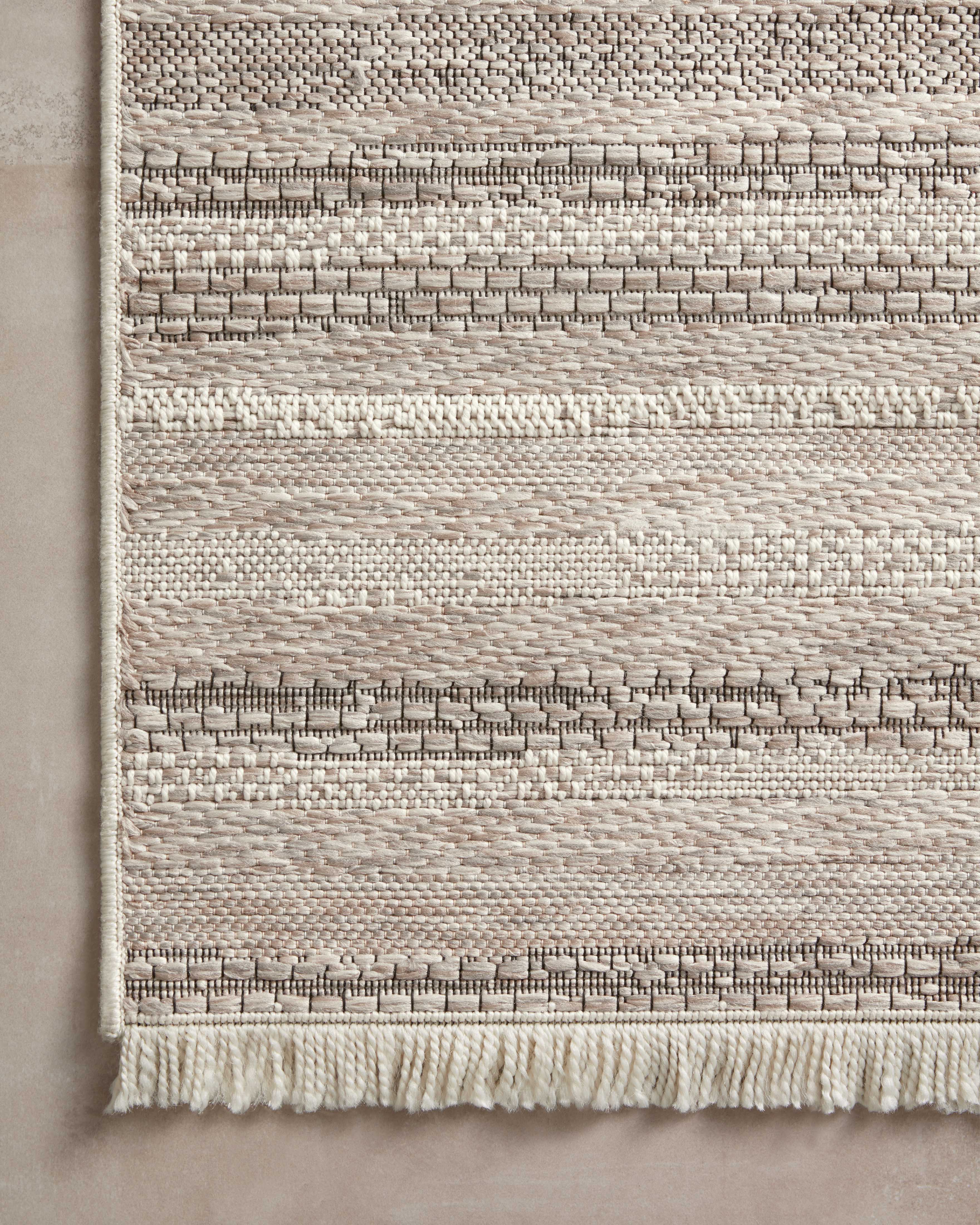 Amber Lewis x Loloi Malibu Ivory / Dove Rug No. 02 5-Rugs - indoor/outdoor Loloi